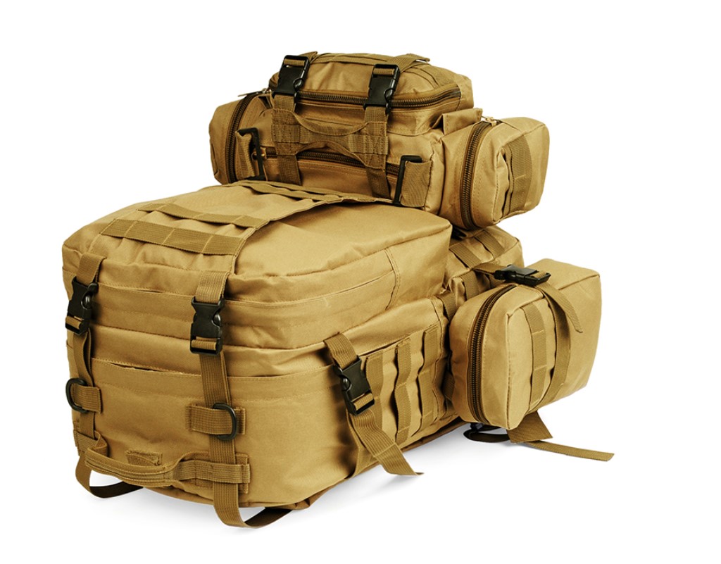 Men's 4 in 1 Tactical Style Multi-Pocket Backpack