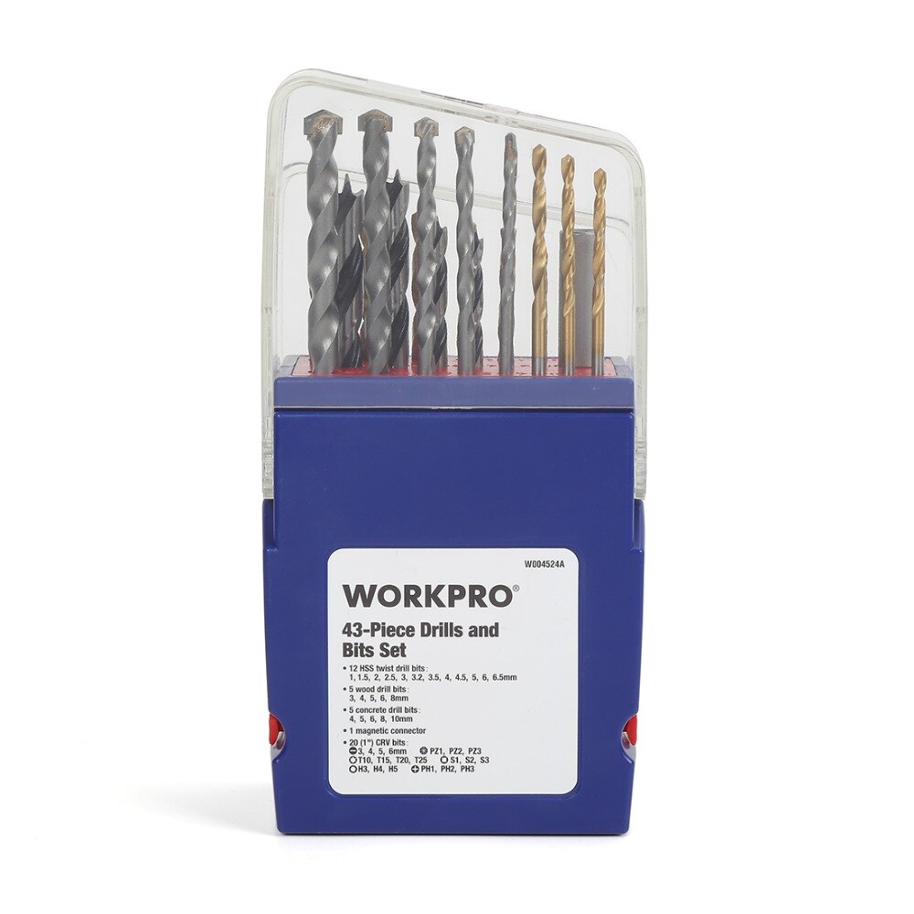 Portable Drill Bits and Screwdriver Heads Kit