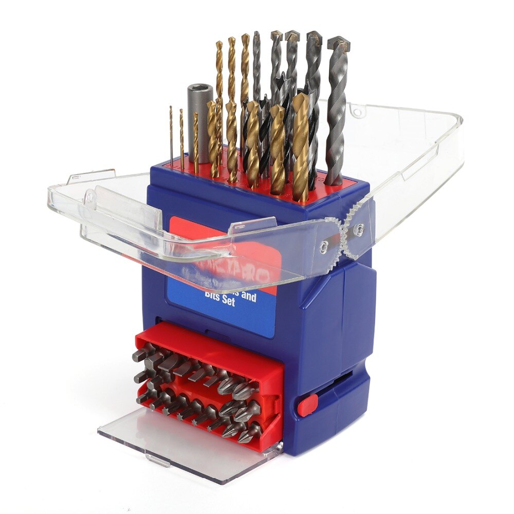 Portable Drill Bits and Screwdriver Heads Kit