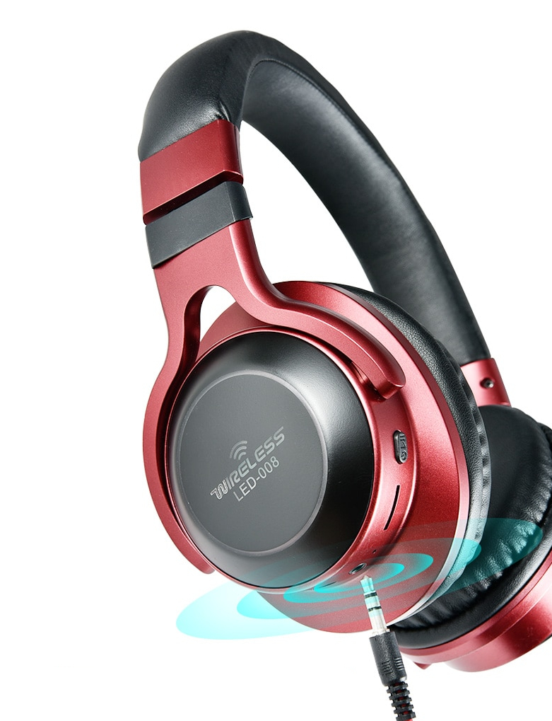 LED Light Wireless Bluetooth Headphones