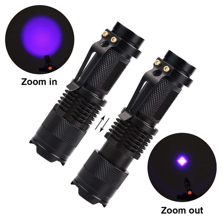 Travel LED UV Flashlight