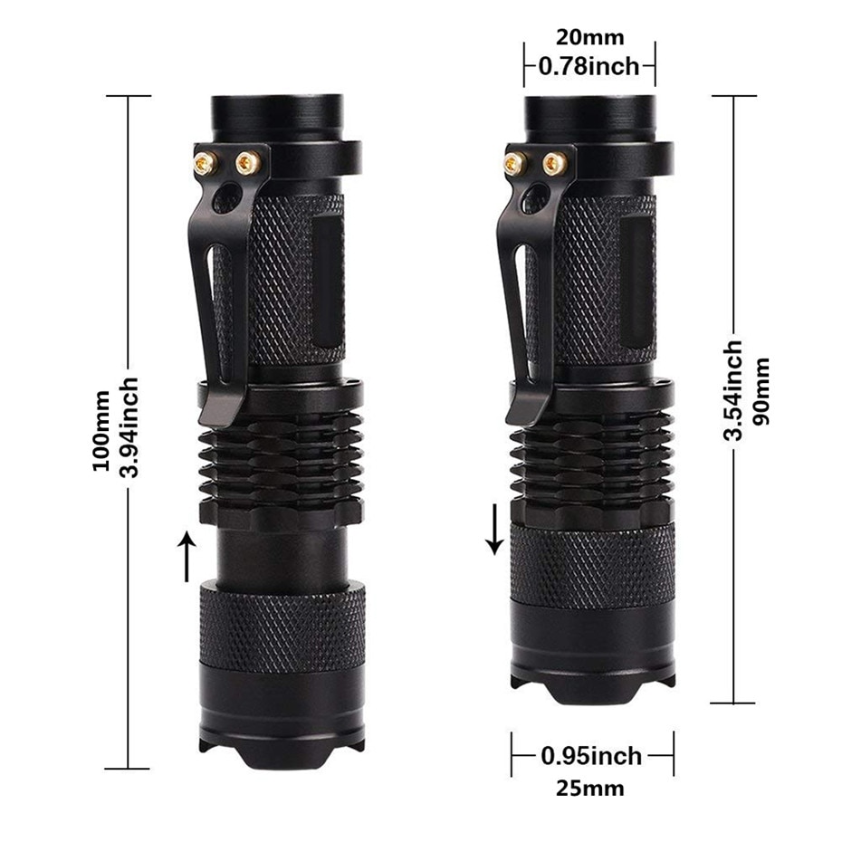 Travel LED UV Flashlight