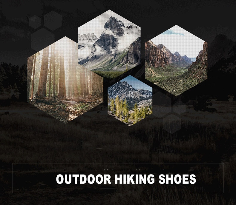 Men's Contrast Detail Trekking Boots