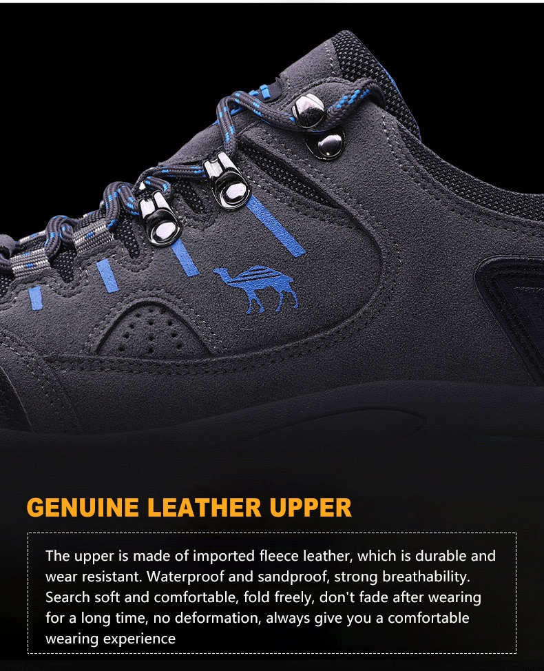 Men's Contrast Detail Trekking Boots