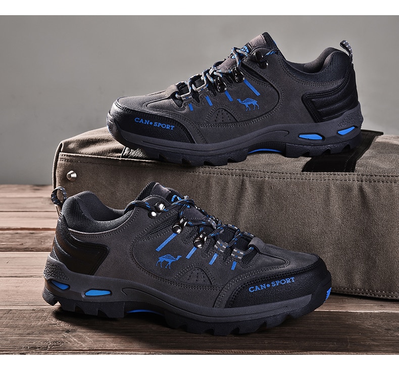 Men's Contrast Detail Trekking Boots