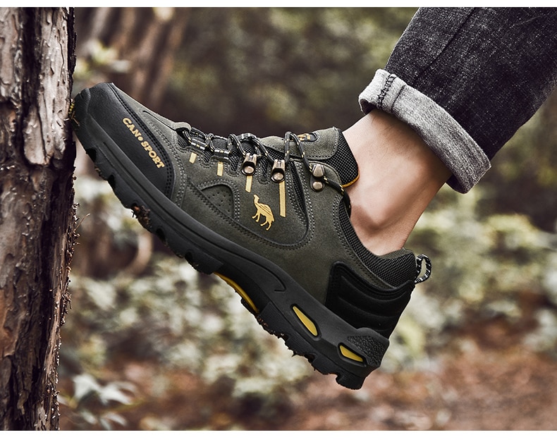 Men's Contrast Detail Trekking Boots