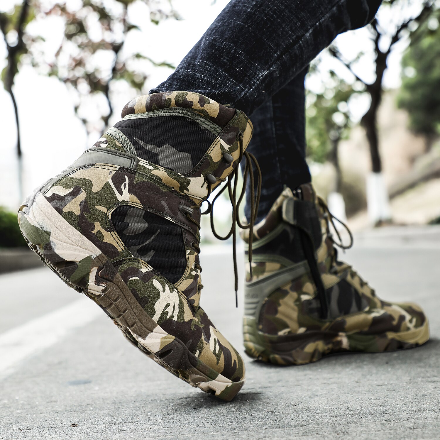Military Styled Boots for Men