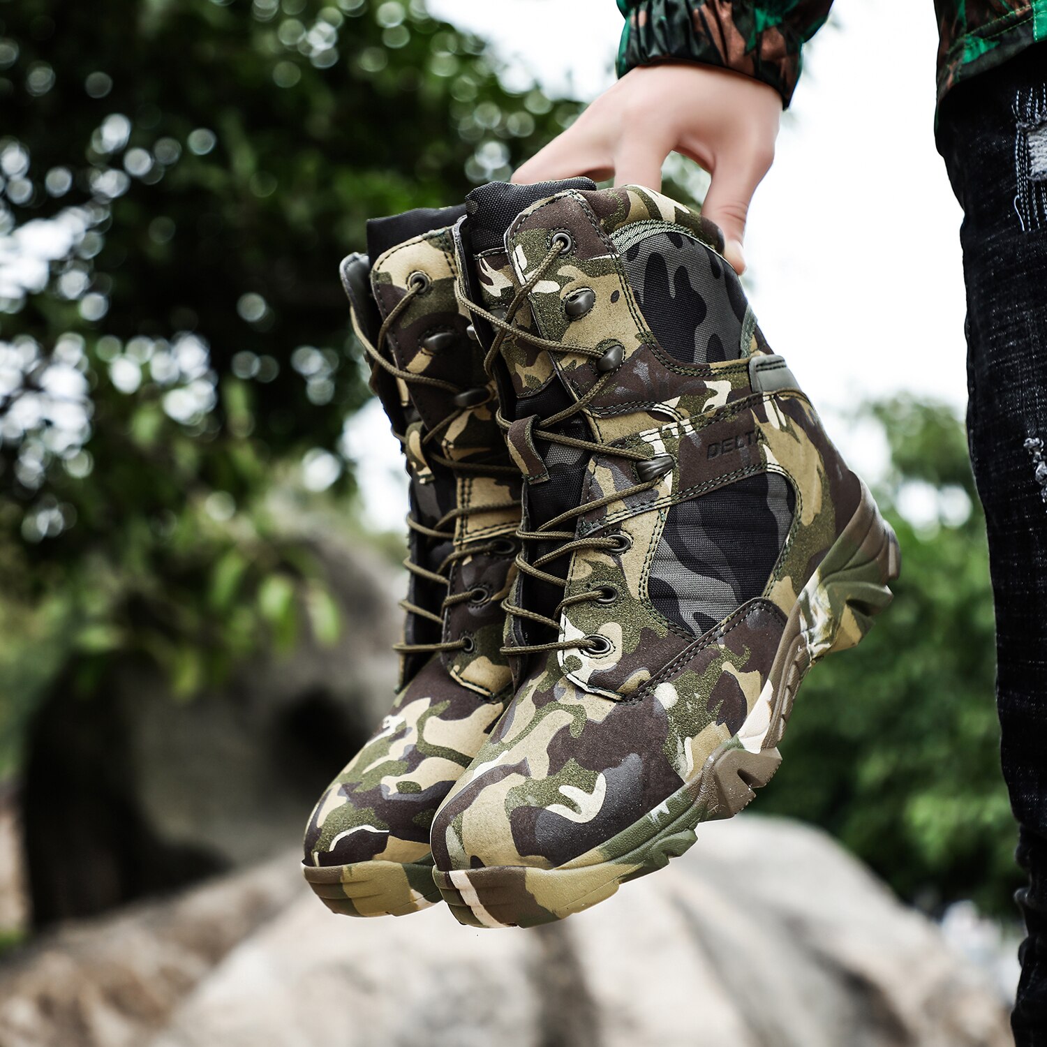 Military Styled Boots for Men