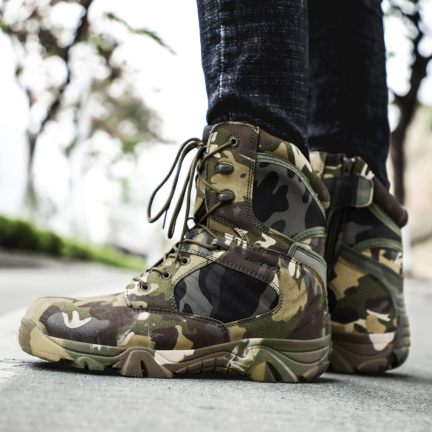 Military Styled Boots for Men