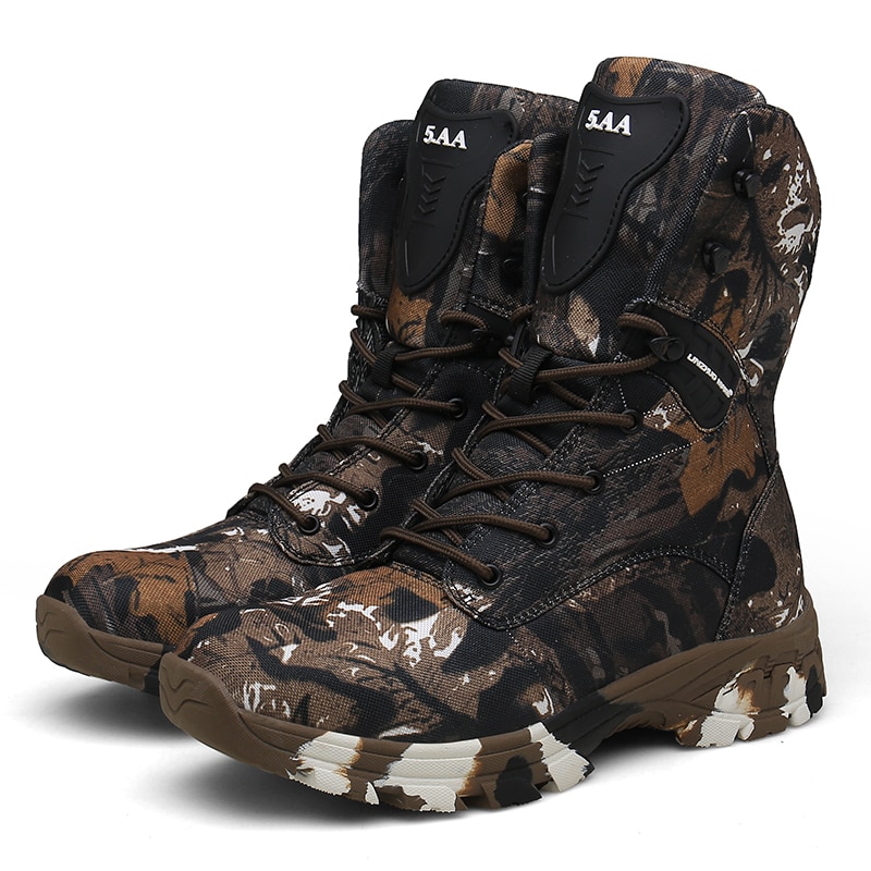 Men's Camouflage Printed Hiking Boots
