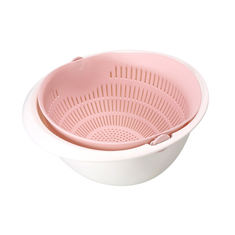 Double-Layer Fruit / Vegetable Washing Kitchen Strainer Bowl