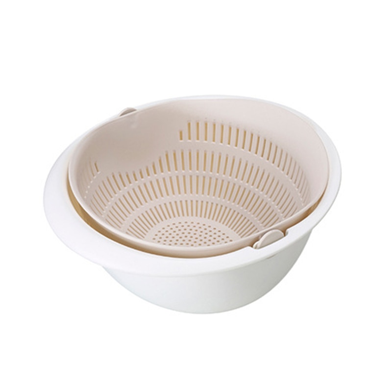 Double-Layer Fruit / Vegetable Washing Kitchen Strainer Bowl