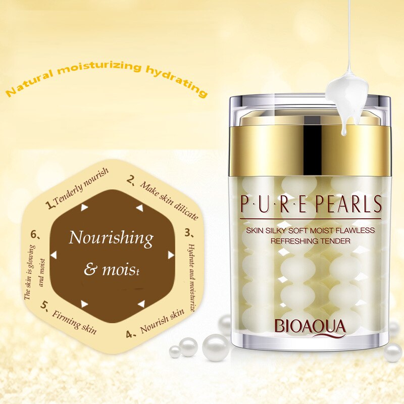 Whitening Moisturizing Pearl Cream for Skin Care