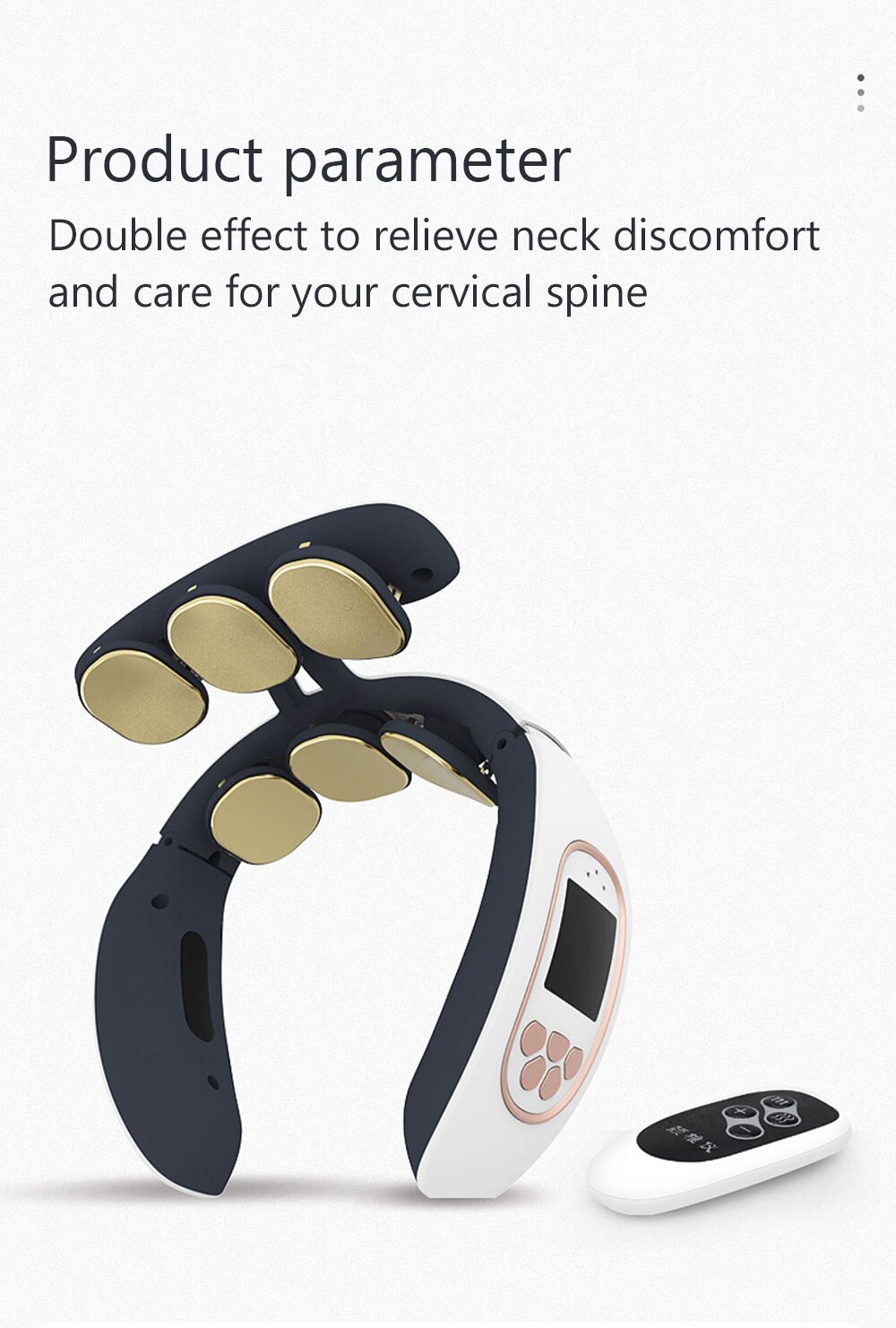 6 Heads Electric Neck And Back Pulse Massager