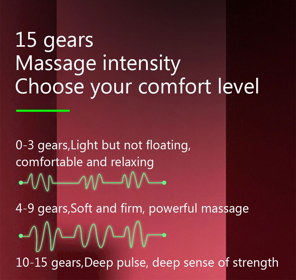 6 Heads Electric Neck And Back Pulse Massager