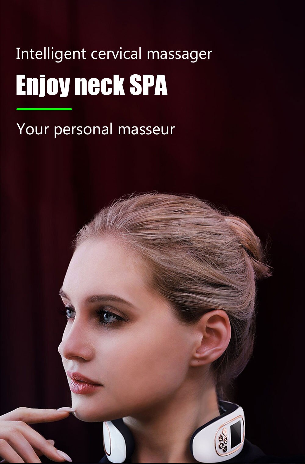 6 Heads Electric Neck And Back Pulse Massager