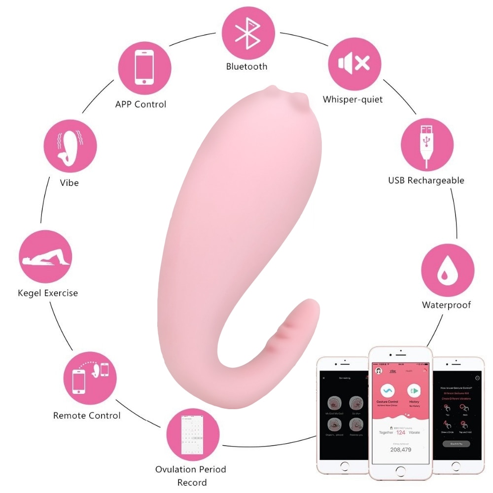 Bluetooth Silicone Vibrator for Women
