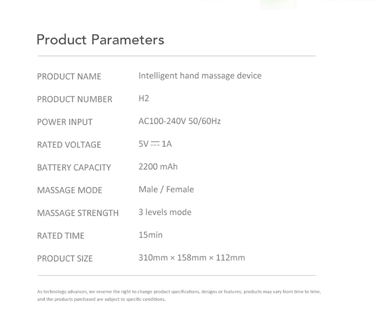 Rechargeable Electric Hand Massager and Heater