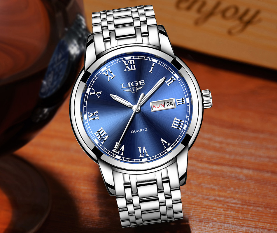 Men's Classic Stainless Steel Quartz Watch