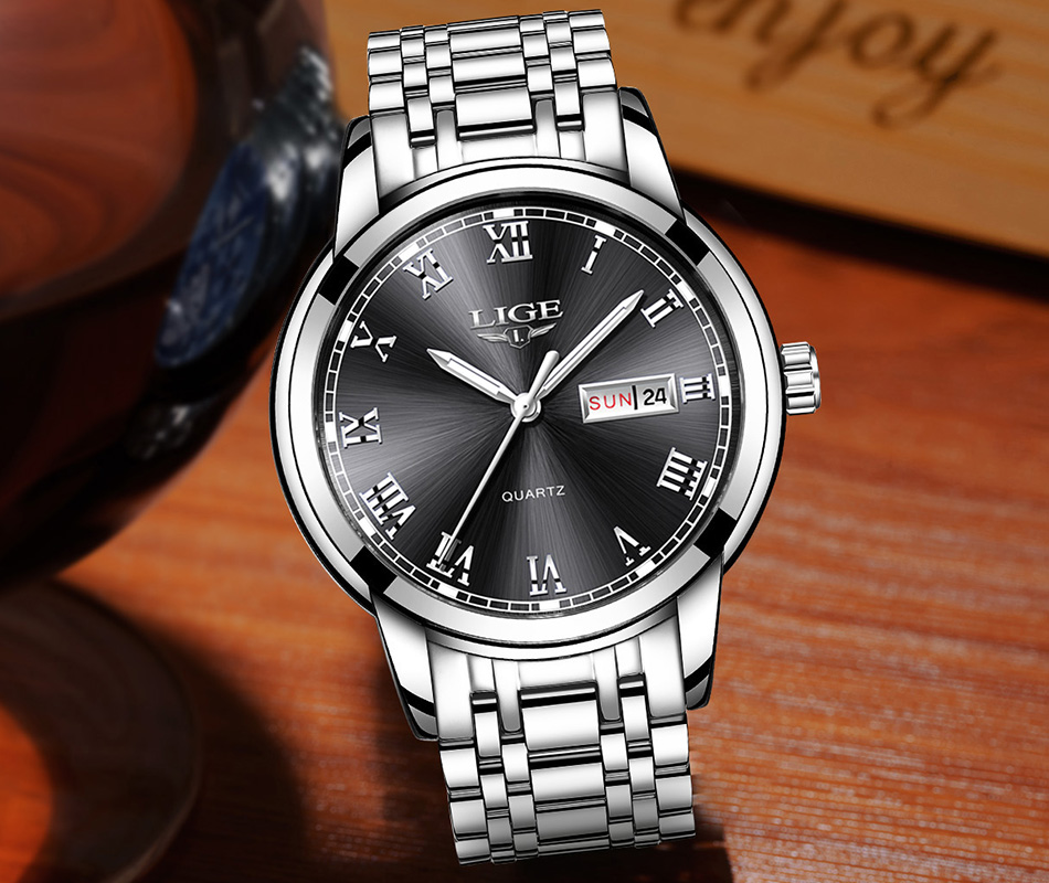Men's Classic Stainless Steel Quartz Watch