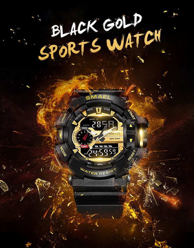 Men's Colorful Design Shockproof Sports Watches