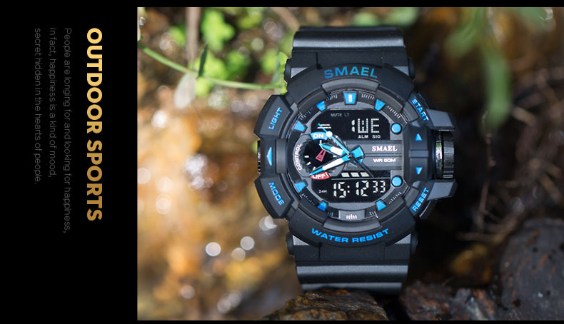 Men's Colorful Design Shockproof Sports Watches