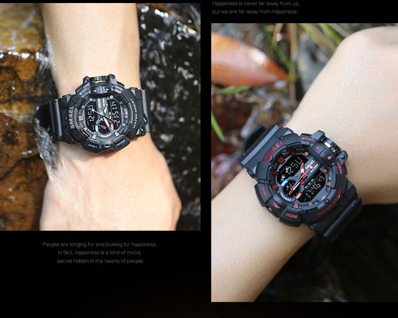 Men's Colorful Design Shockproof Sports Watches