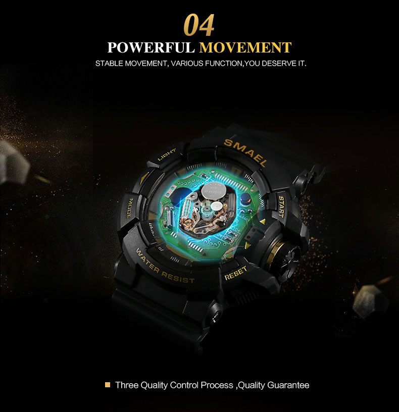 Men's Colorful Design Shockproof Sports Watches