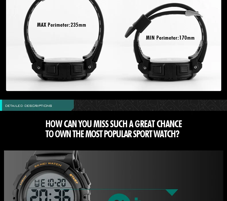 Men's Fashion Electronic Chrono Watches