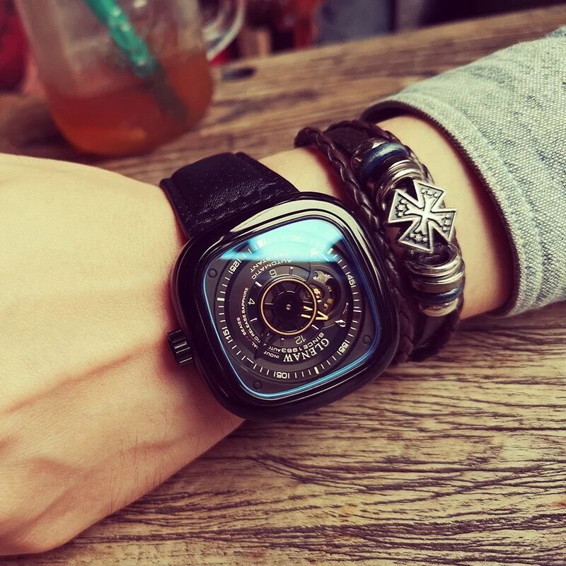 Men's Square Dial Mechanical Watches