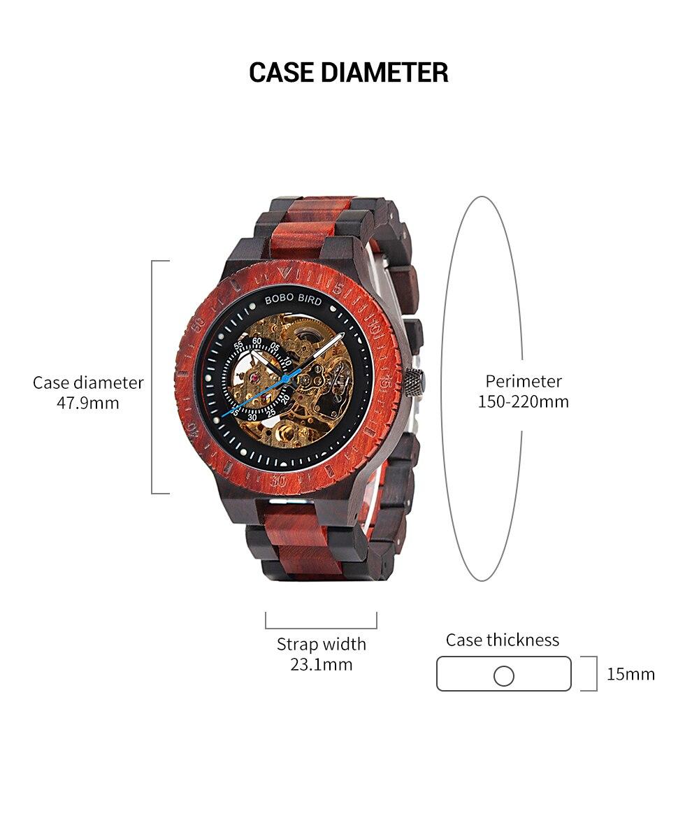 Men's Wooden Dial Mechanical Watches