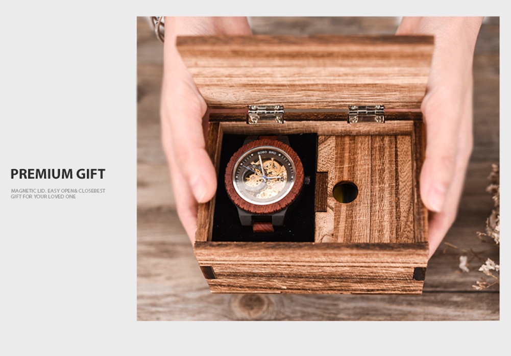 Men's Wooden Dial Mechanical Watches