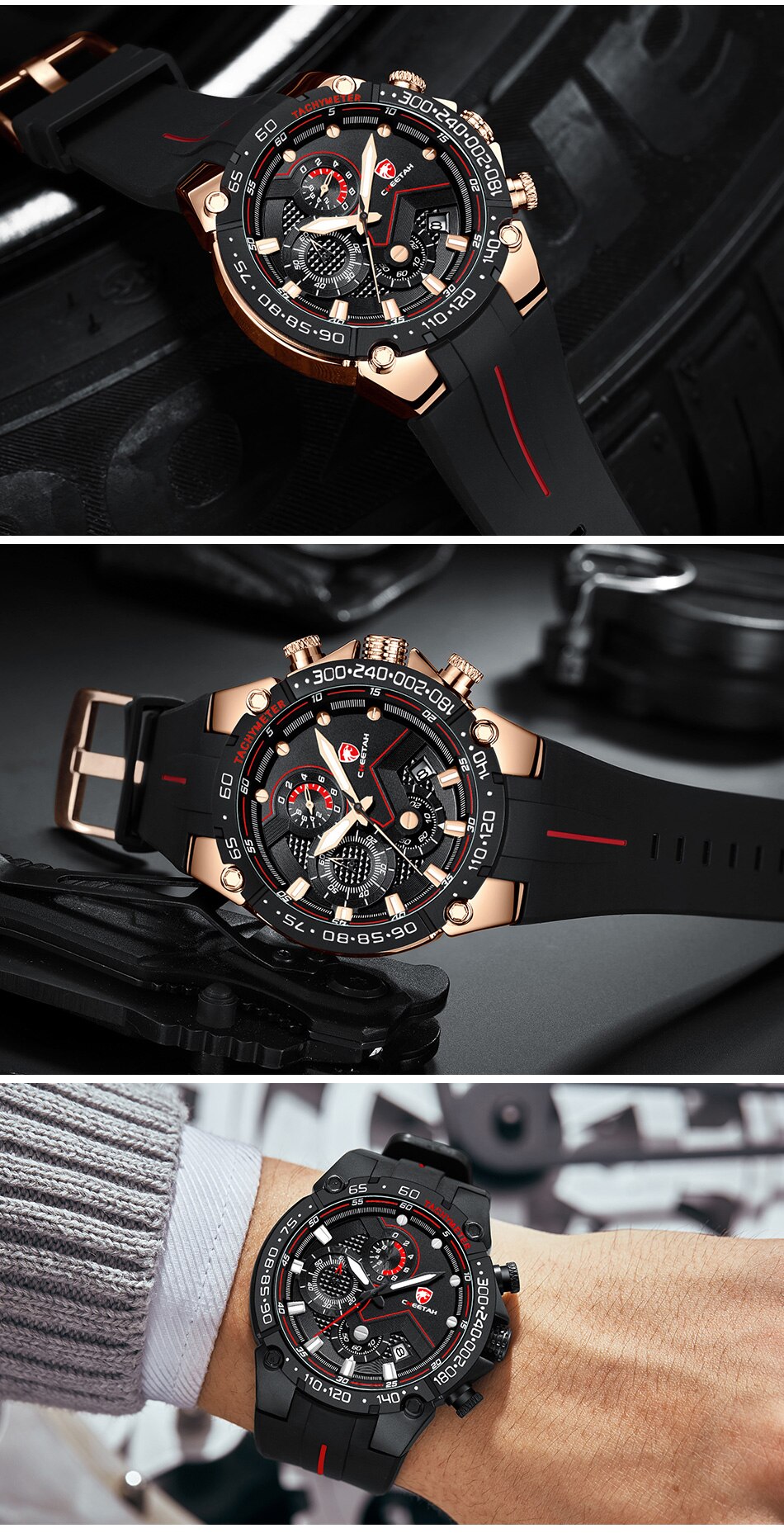 Men's Waterproof Sport Style Quartz Watch