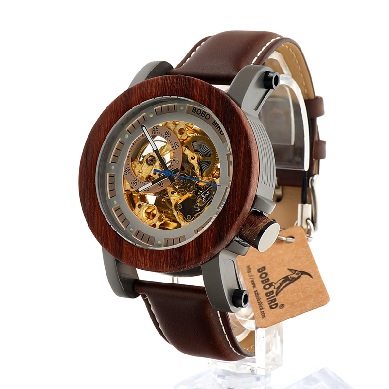 Automatic Mechanical Men's Bamboo Watch