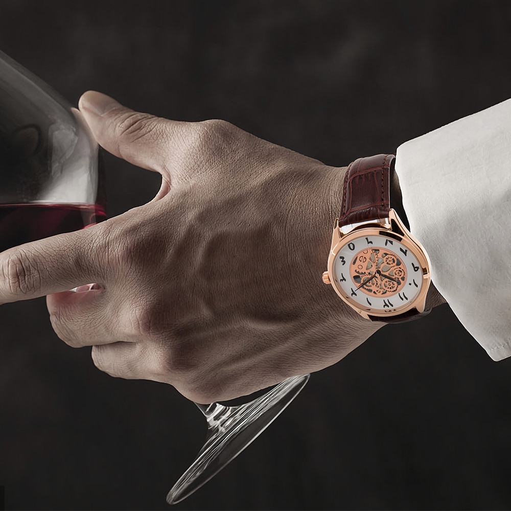 Quartz Wrist Watch with Arabic Numerals