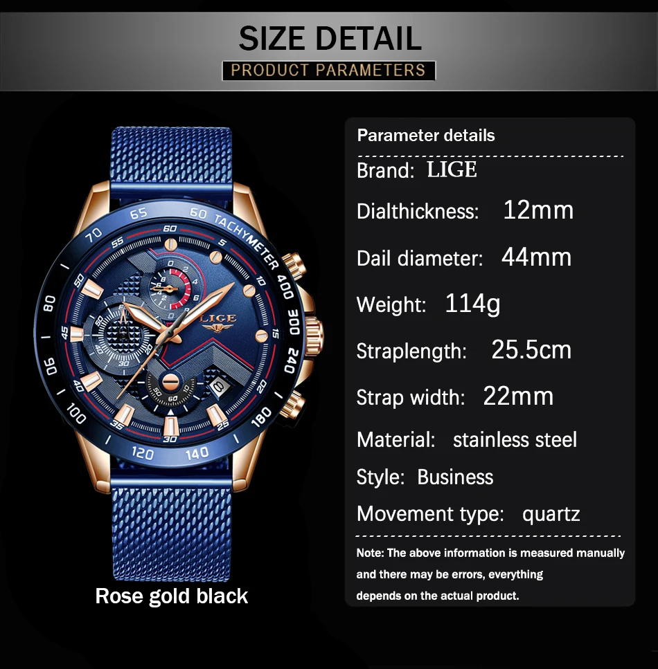 Men's Steel Waterproof Smartwatch