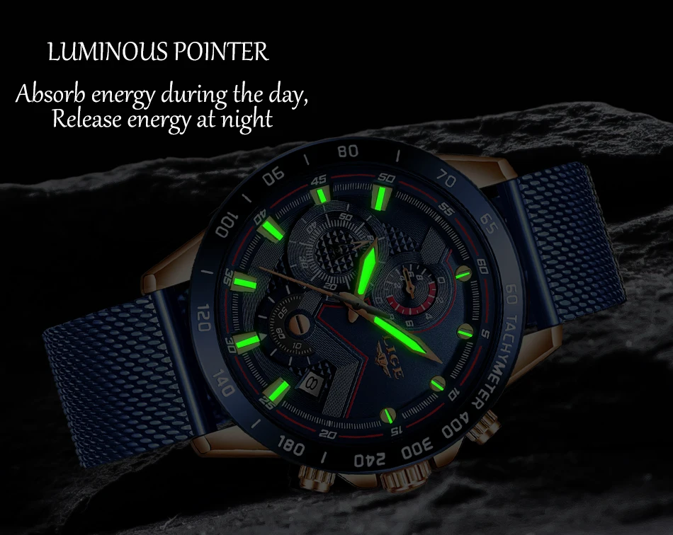 Men's Steel Waterproof Smartwatch