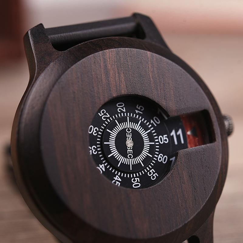 Men's Original Designed Wooden Quartz Wristwatch