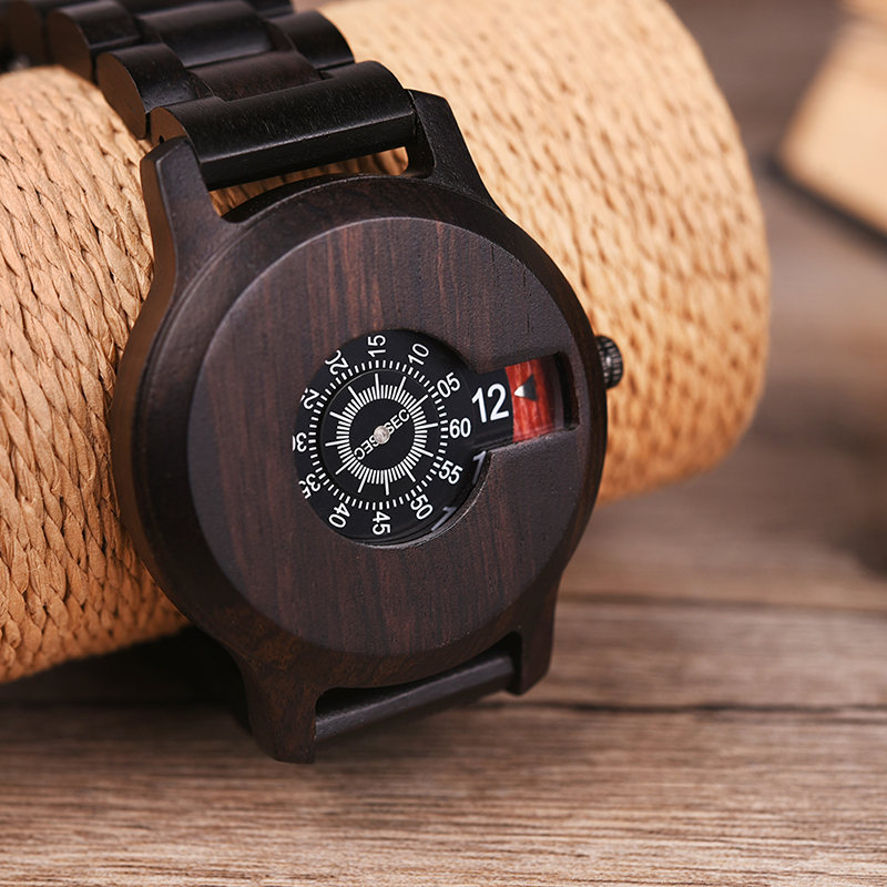 Men's Original Designed Wooden Quartz Wristwatch