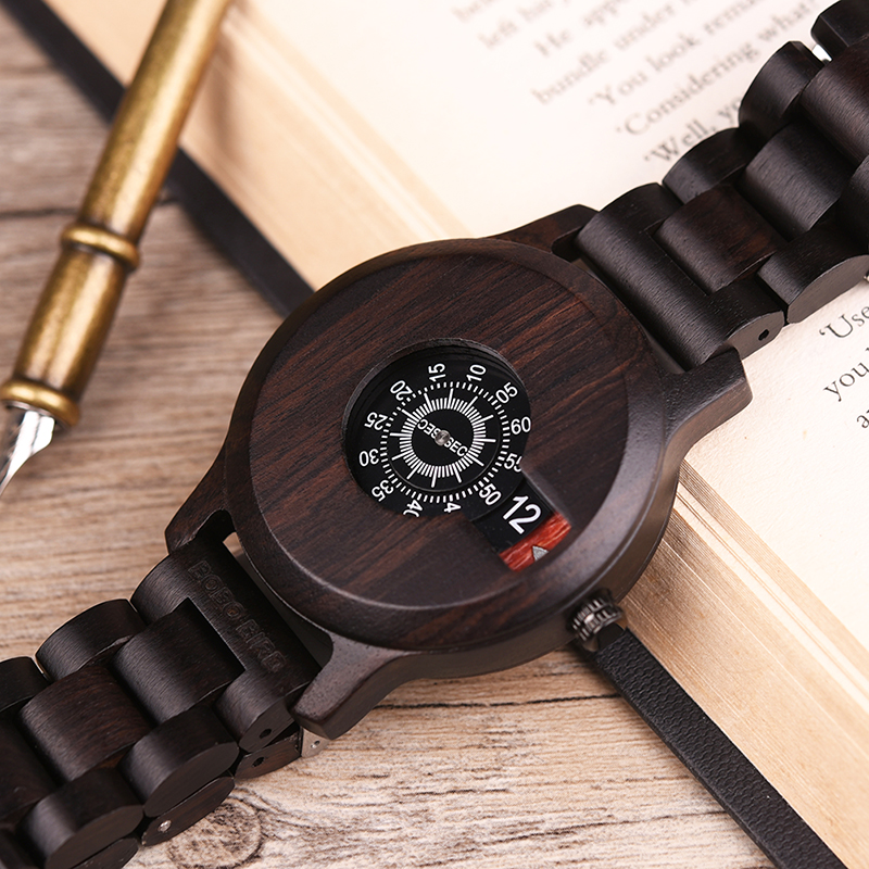 Men's Original Designed Wooden Quartz Wristwatch