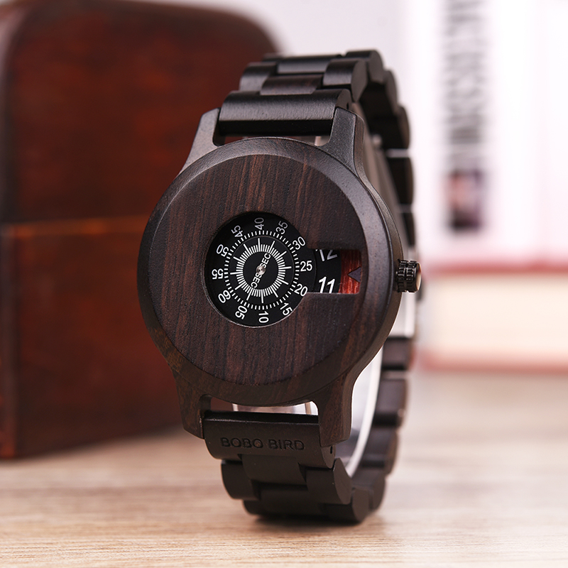 Men's Original Designed Wooden Quartz Wristwatch