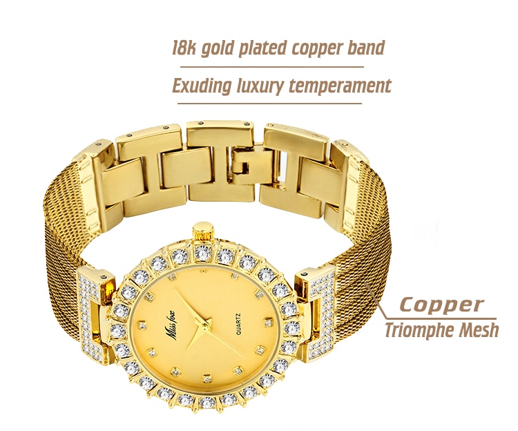 Waterproof Women's Watch with Diamonds