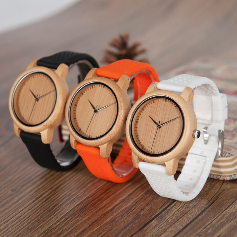 Women's Round Shaped Mechanical Silicone Watch