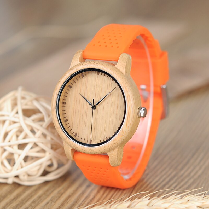 Women's Round Shaped Mechanical Silicone Watch