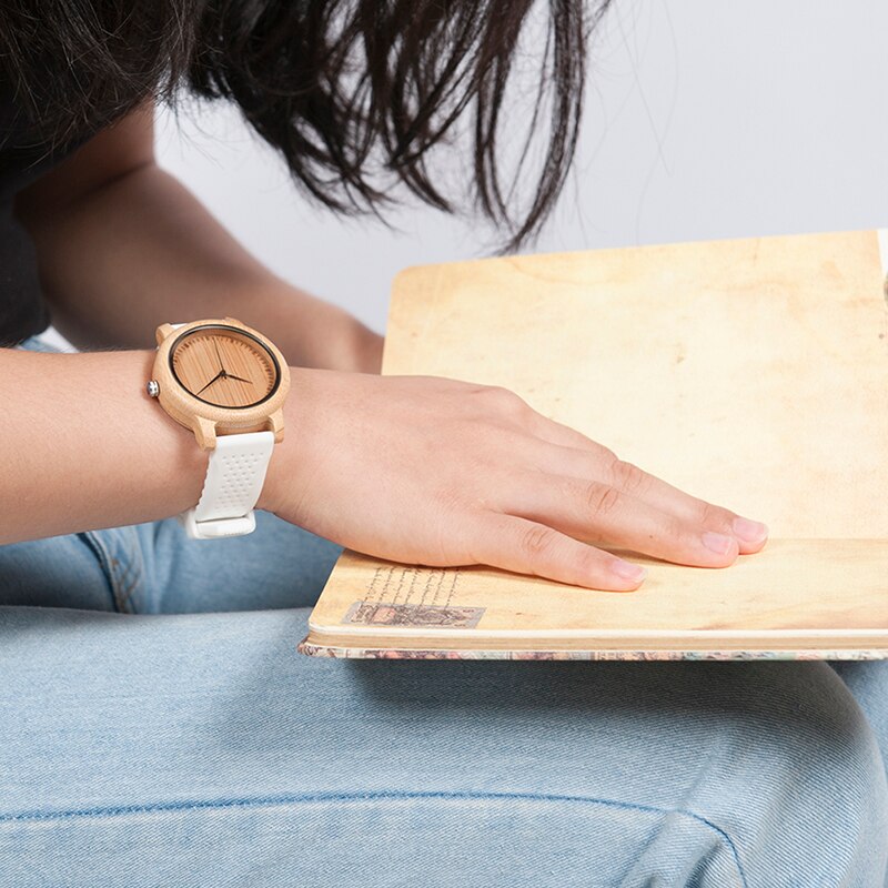 Women's Round Shaped Mechanical Silicone Watch