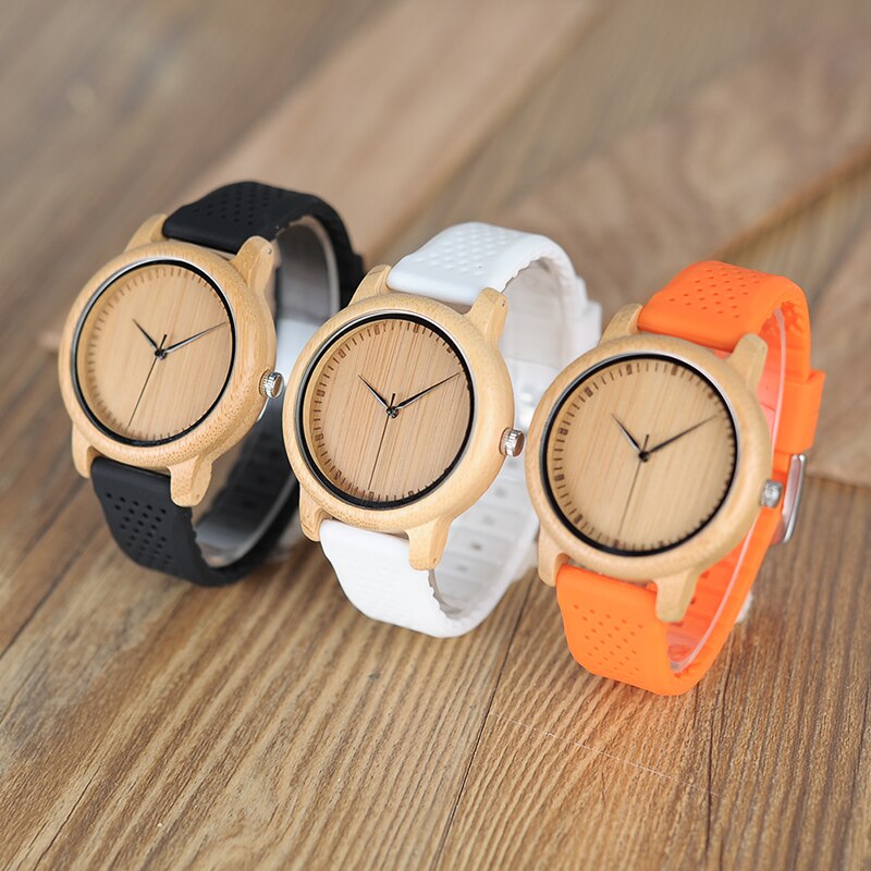 Women's Round Shaped Mechanical Silicone Watch
