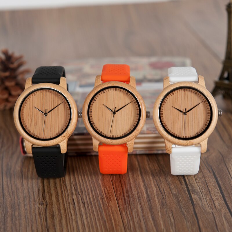 Women's Round Shaped Mechanical Silicone Watch