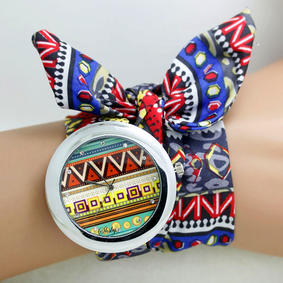 Ethnic Floral Watches With Wristbands