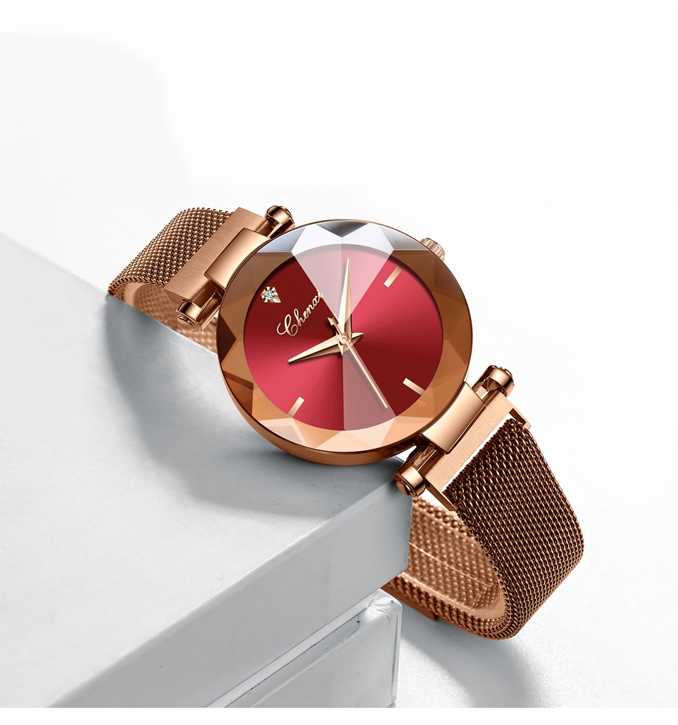 Women's Stylish Diamond Dial Watch